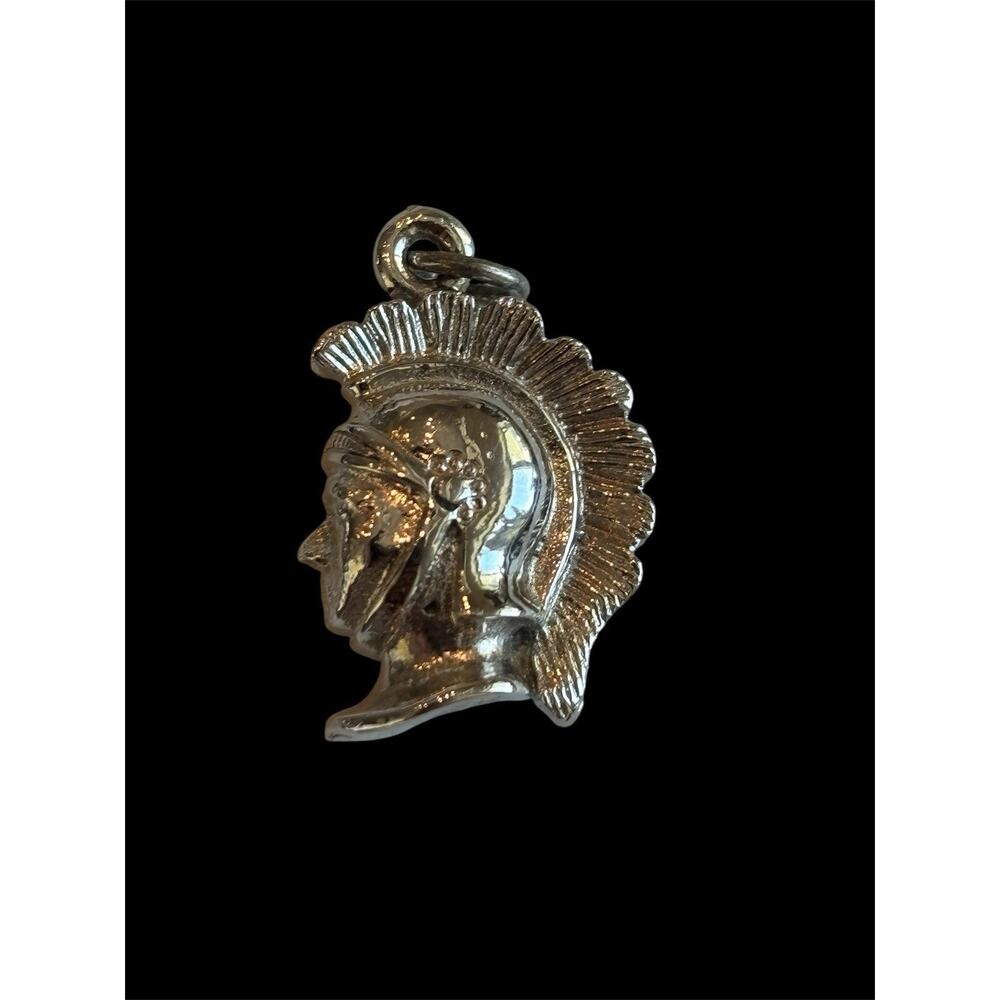 Vtg Sterling Silver Kinney Spartan Trojan 3D Charm 925 5.74g